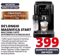 De Longhi - Magnifica Start Macchina Caffè Automatica ECAM220.60.B