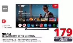 Nikkei - Google Smart Tv 40" FHD NI40FM9GTV 