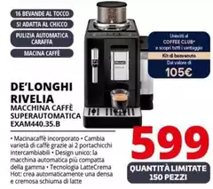 De Longhi - Rivelia EXAM440.35.B Macchina Da Caffè Automatica Black