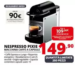 Nespresso - Pixie Macchina Caffè A Capsule