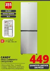 Candy - Frigo Combinato CNCQ2T618EX 
