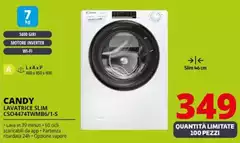 Candy - Lavatrice Slim CSO4474TWMB6/1-S