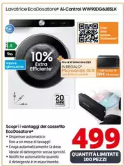 Samsung - Lavatrice Ecodosatore Ai-Control WW90DG6U85LK