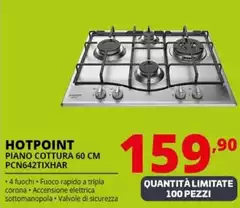 Hotpoint - Piano Cottura 60 Cm PCN642TIXHAR 