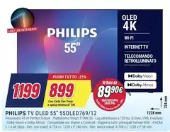 Philips - Tv Oled 55" 55OLED769/12