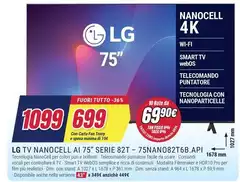 LG - Tv Nanocell Ai 75" Serie 82T-75NAN082T6B.API