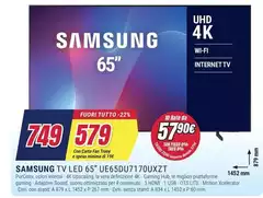 Samsung - Tv Led 65" UE65DU7170UXZT