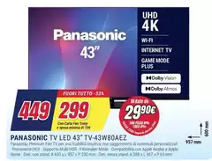 Panasonic - Tv Led 43" TV-43W80AEZ