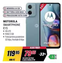 Motorola - Smartphone E15