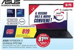 Asus - Vivobook S S5406SA-PP078W