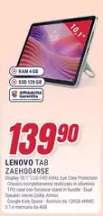 Lenovo - Tab ZAEH0049SE