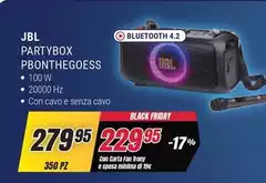 Jbl - Partybox PBONTHEGOSS 1000W UBL