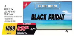 LG - Smart Tv Led 75" UHD 75UR780D
