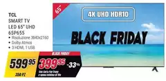 TCL - Smart Tv Led 65" Uhd 65p655