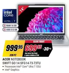 Acer - Notebook Swift Go 14 Sfg14-73tu