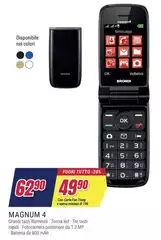 Brondi - MAGNUM 4 7,11 Cm (2.8") Bianco Telefono Cellulare Basico