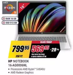 HP - Notebook 16-AG0006NL