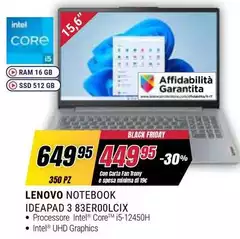 Lenovo - Notebook Ideapad 3 83Er00LCIX