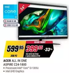 Acer - All In One Aspire C24-1800