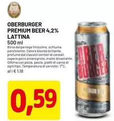 Oberburger - Premium Beer 4.2% Lattina