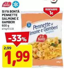 Si fa bontà - Pennette Salmone E Gamberi