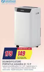 Olimpia Splendid - Deumidificatore Portatile Aquaria S1 12 P