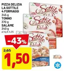 Delizia - Pizza  La Sottile 4 Formaggi