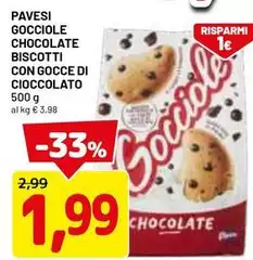 Pavesi - Gocciole Chocolate Biscotti Con Gocce Di Cioccolato