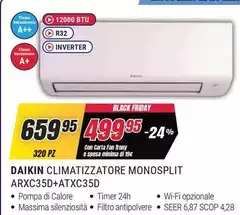 Daikin - Climatizzatore Monosplit Arxc35d+atxc35d