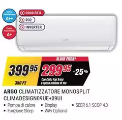 Argo - Climatizzatore Monosplit Climadesign09UE+09UI