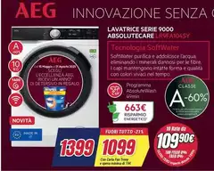Aeg - Lavatrice Serie 9000 Absolutecare LR9FA104SY 