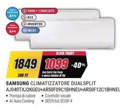 Samsung - Climatizzatore Dual Split Ajo40TXJ2KGU+AR50F09C18hneu+AR50F12C18hneu