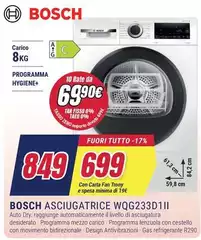 Bosch - Asciugatrice WQG233D1II 