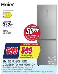 Haier - Frigorifero Combinato HDPW3618DN