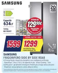 Samsung - Frigorifero Side By Side RS68