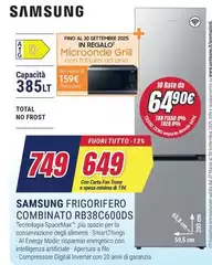 Samsung - Frigorifero Combinato RB38C600DS