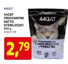 44cat - Croccantini Gatto Sterilizzati