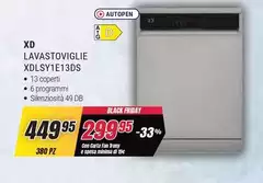 Db - Xd Lavastoviglie XDLSYIE13DS