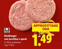 Hamburger Con Tacchino E Speck