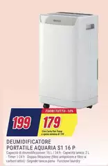Olimpia Splendid - Aquaria S1 16 P 2 L 40 dB 250 W Bianco