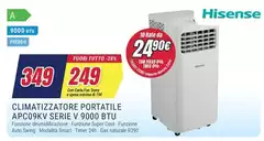 Hisense - Climatizzatore Portatile APC09KV V Serie V 9000 BTU
