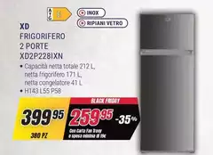 Hisense - Xd Frigorifero 2 Porte XD2P228IXN