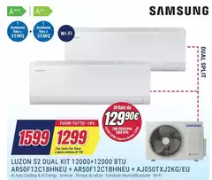 Samsung - Luzon S2 Dual Kit 12000+12000 BTU SAMSUNG AR50F12C1BHNEU + AR50F12C1 BHNEU + AJ050TXJ2KG/EU