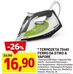 Termozeta -  73481 Ferro Da Stiro A Vapore