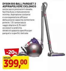 Dyson - Big Ball Parquet 2 Aspirapolvere Ciclonico