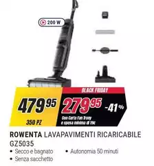 Rowenta - Lavapavimenti Ricaricabile GZ5035