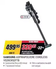 Samsung - Aspirapolvere Cordless VS20C852FTB