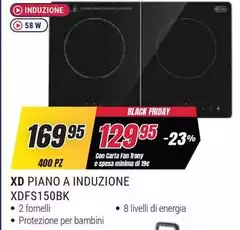 Energia - Piano A Induzione XDFS150BK