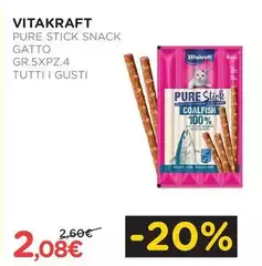 Vitakraft - Pure Stick Snack Gatto 