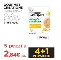 Gourmet Creations - Puree Snack Gatto